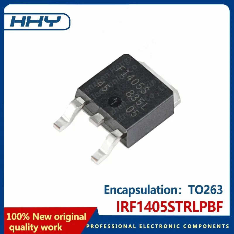 10PCS-XY IRF1405STRLPBF silk screen F1405S TO263 N channel MOS field-effect transistor