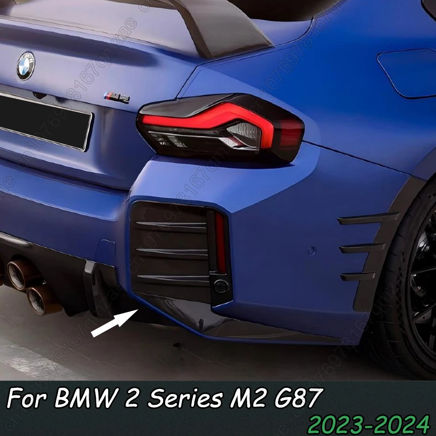 Car Rear Bumper Lip Diffuser Spoiler Splitter Protector Car Styling Auto Accessories For BMW 2 Series M2 G87 2023-2024 MP Style