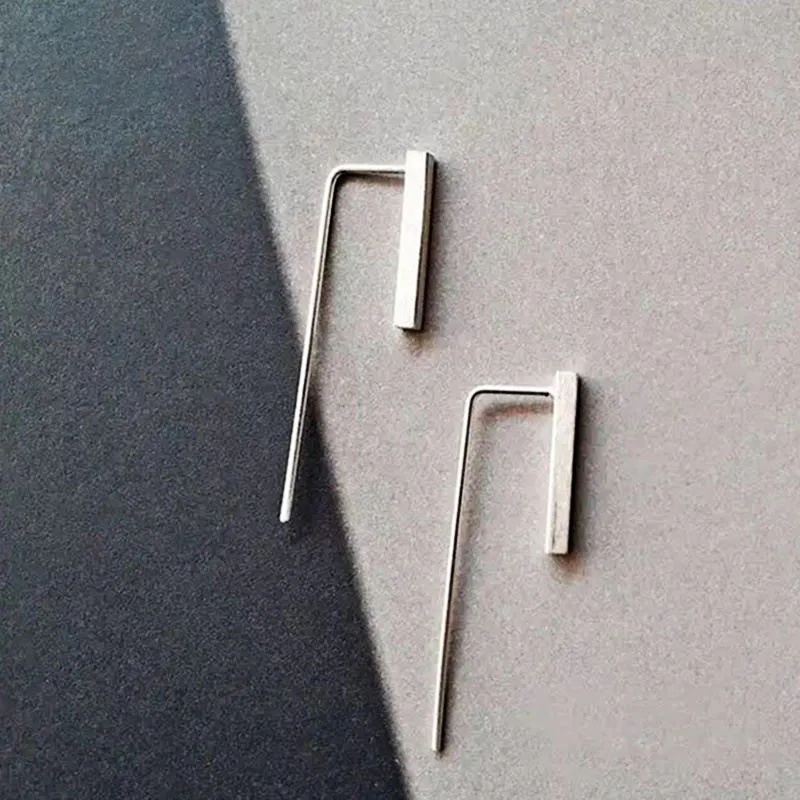 Xiyanike Zilver Kleur Voorkomen Allergie Stud Oorbellen Trendy Eenvoudige Geometrische Sieraden Voor Vrouwen Valentijnsdag Geschenken