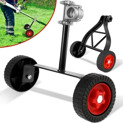 Universal Lawn Mower Support Wheel Adjustable Grass Gasoline Trimmer Attachment Garden Portable Side Hanging Electric Maintenanc