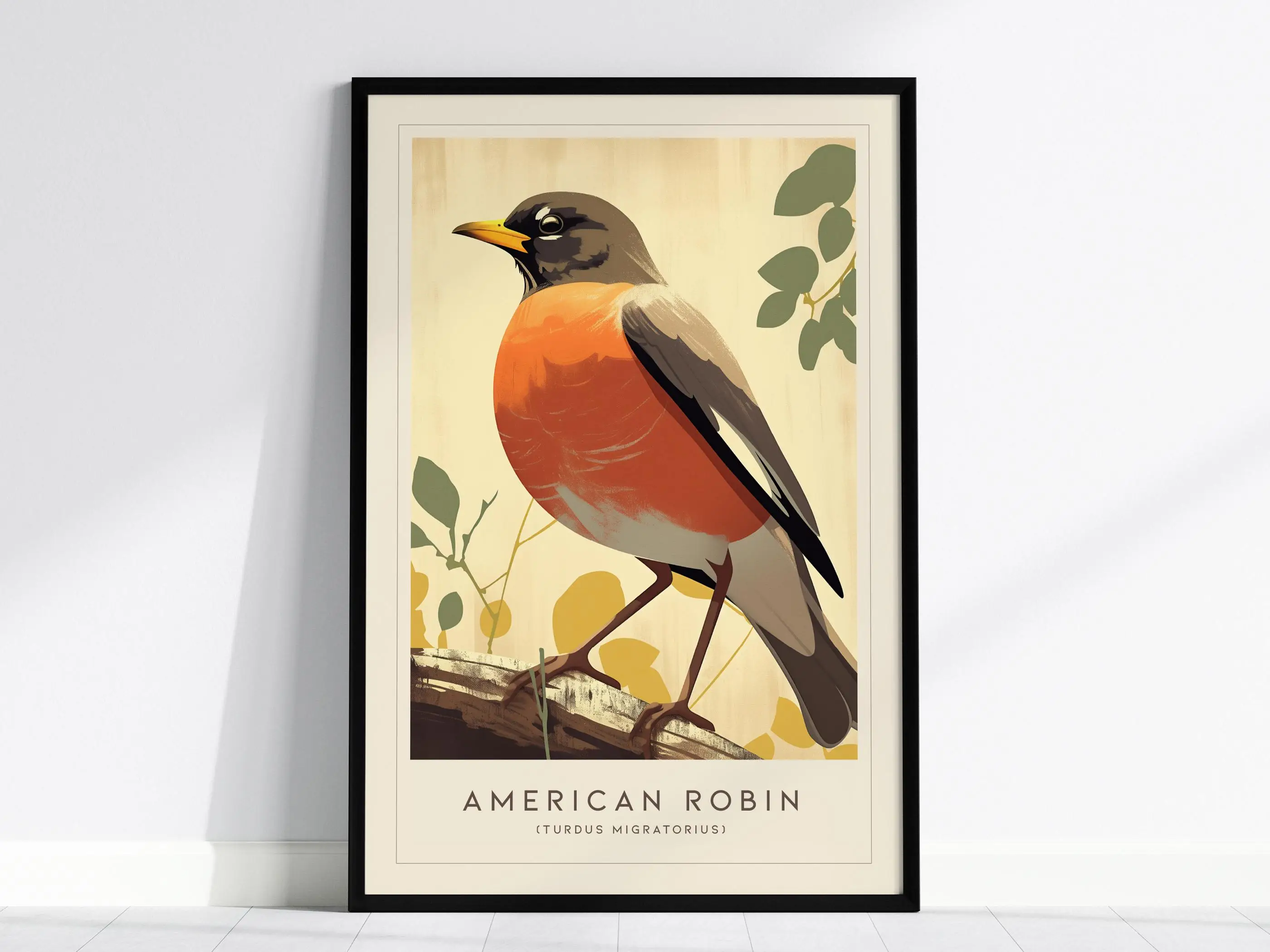 Baltimore Oriole Songbird Barn Swallow House Finch Vibrant Bird Poster Print Wall Art Pictures Canvas Painting Room Home Decor - view 4