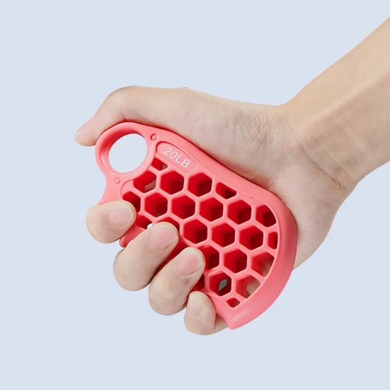 Grip Strength Tester Honeycomb Fitness Grip Ring Finger Strength Silicone Arm Strength Tester Palm Fit Strength Trainer