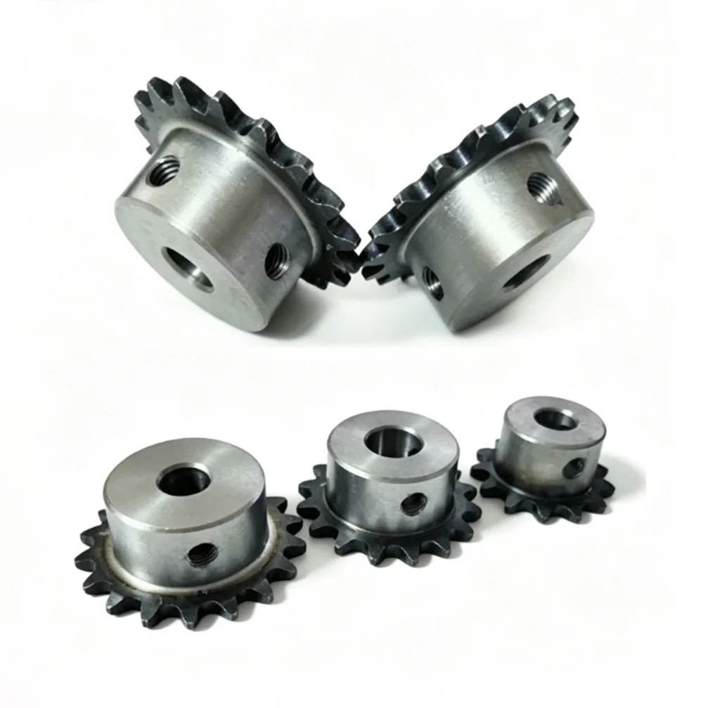 1Pcs 04C Sprocket 26-30T 25H 45# Steel Wheel 8/10/12/15mm Bore M5 Screw Hole Finished Hole Industrial Chain Gear for Transmissio