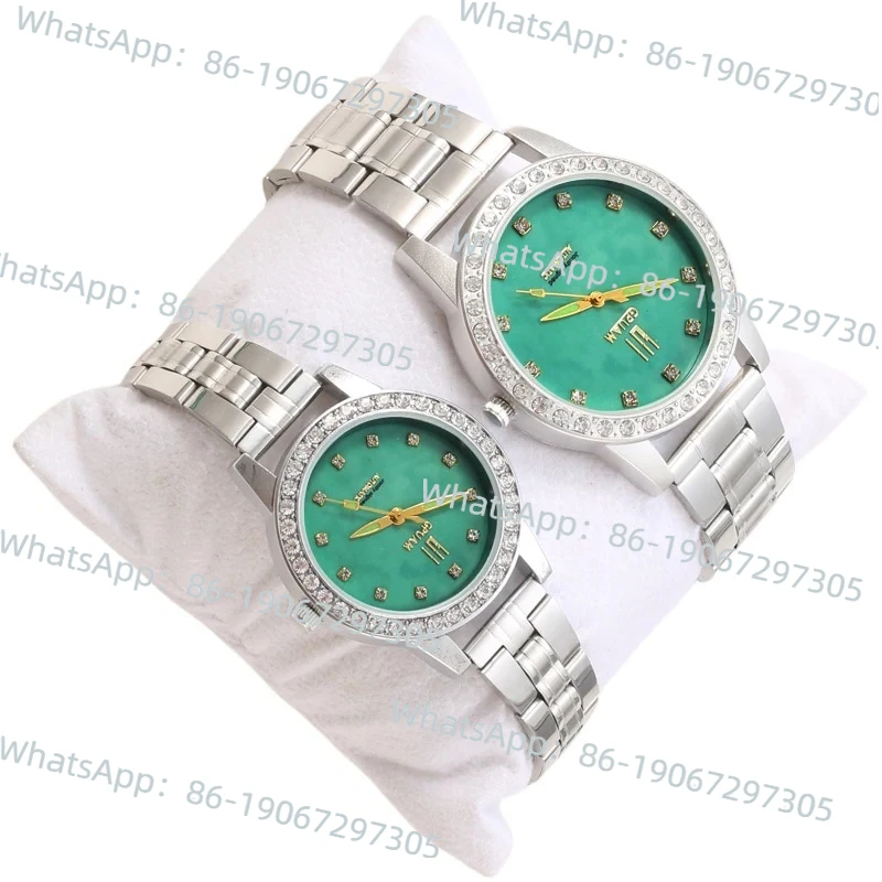 

Нефритовые механические мужские и женские часы с большим циферблатом и бриллиантами, элитные ювелирные изделия, роскошные часы