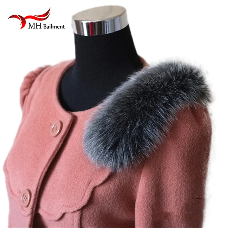 

Women's Winter Coat Fox fur Shoulder fur Lady's Really fur Shoulder Strap one Pair Winter fur Scarf X#1