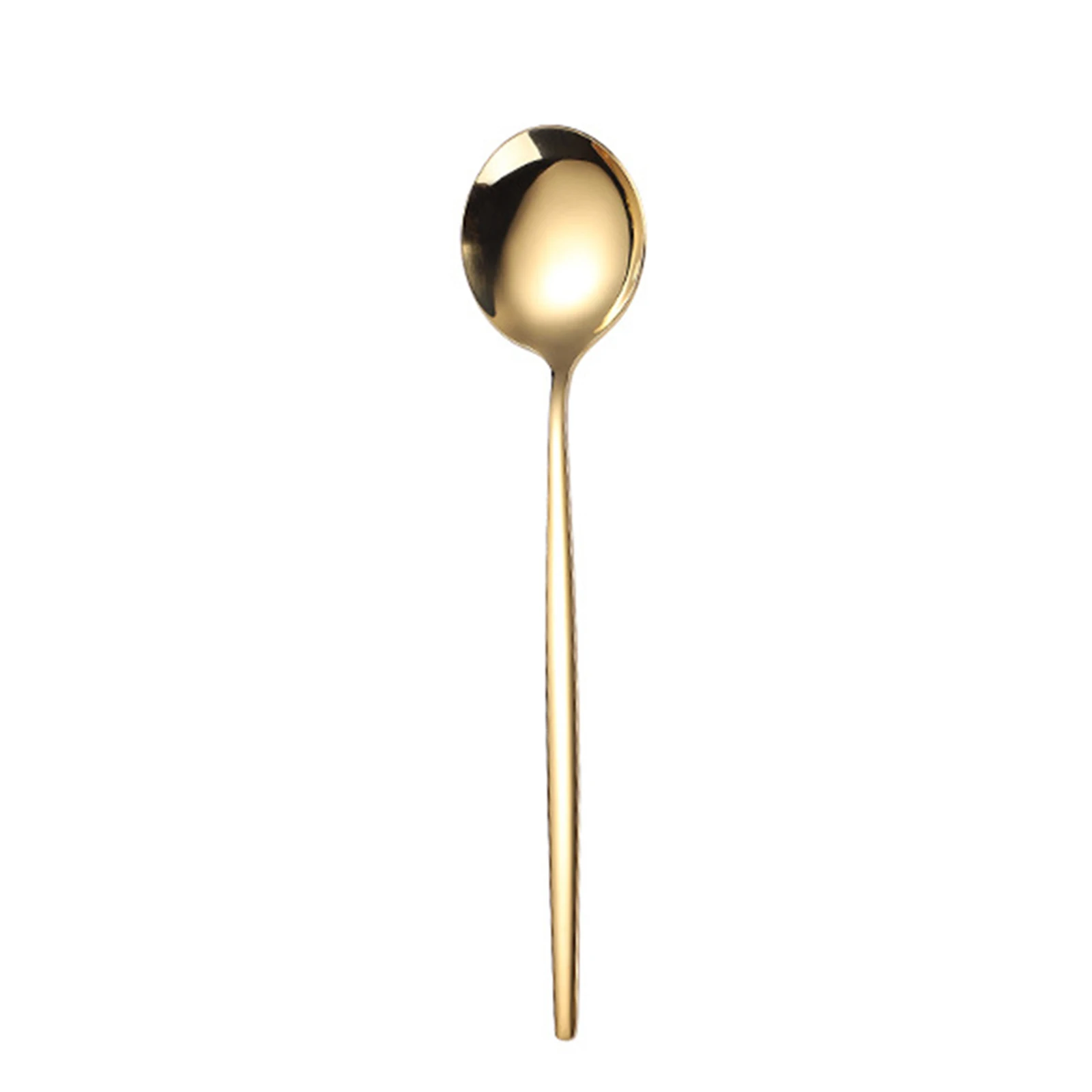 Sleek Stainless Steel Spoon Set Easy to Clean Best for Tea Coffee Stirring Suitable for Espresso Dessert Cake Ice Cream Soup