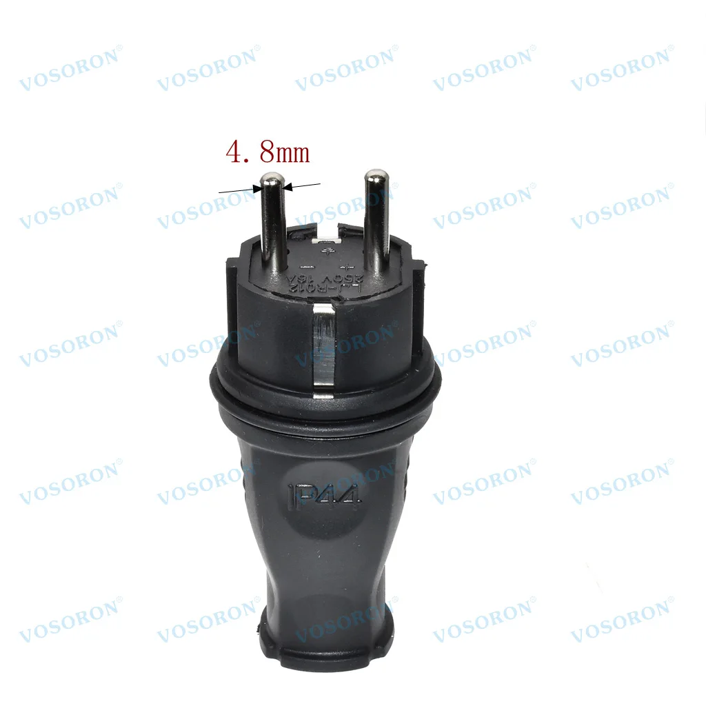 European Rubber Industrial Male or Female Plug Socket 16A 220V-250V 2P+E IP44 Waterproof Electric Power Connector