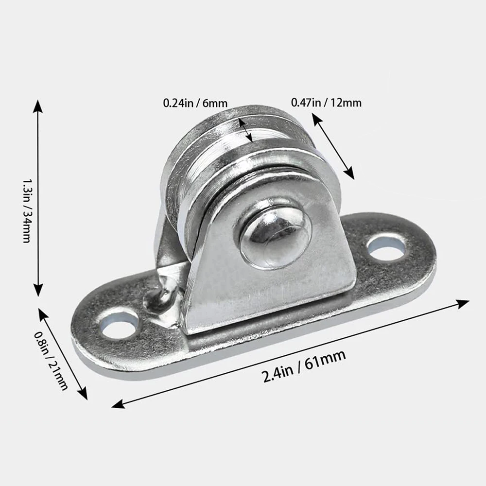 Pulley Block Carbon Steel Pulley Roller Duplex Bearing Silent Detachable Material Handling and Moving