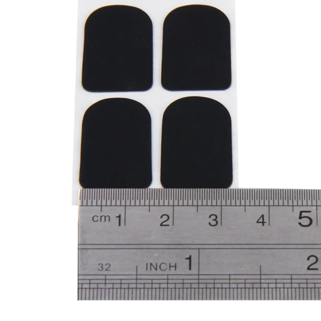 Boquilha Patches Pads para Saxofone, Sax Almofadas, Preto, 0.8mm, Fit para Clarinete, Soprano, 8Pcs