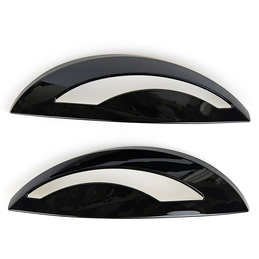 Brand New ABS Material Glossy Black And Matt Black Angry Eye lid Cover  For Fiat 500 Abarth 595 695