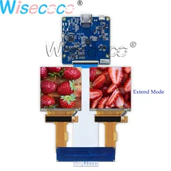 Wisecoco 2.9 Inch 1440*1440 Dual 90Hz LCD Display IPS 2K Square Screen 40 Pins MIPI Driver Board for 3D VR AR Glasses Headset