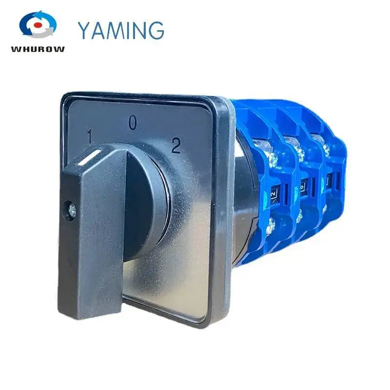 125A Three Poles LW26-125/3 Multi Position 660V Panel Mounting Cam Changeover Rotary Switch Silver Contact LW28 YMW26