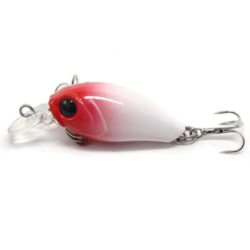 4.8CM 3.8G sztuczne twarde plastikowe małe, głębokie przynęty nurkujące Crankbait, małe, pływające grzechotki — zdjęcie 6