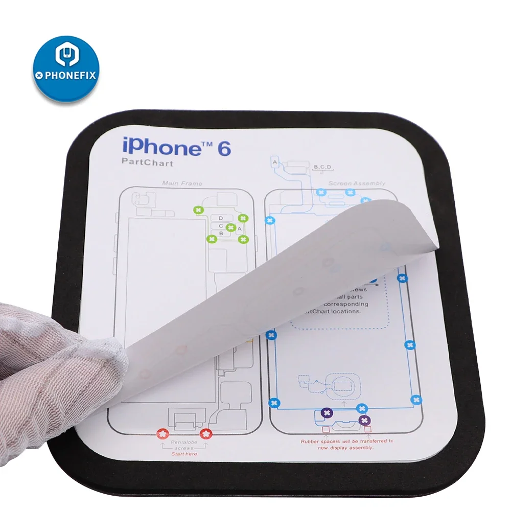 IPhone 6 To 15Promax Maintenance Guide Chart Magnetic Screw Mat Electronics Professional Work Memory Map Platform Repair Tool