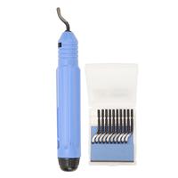 for edge Burr Remove Tool Steel Deburring Tool Kit Effort Saving Antislip Handle with 10 Blades for 3d Printing for resin Art