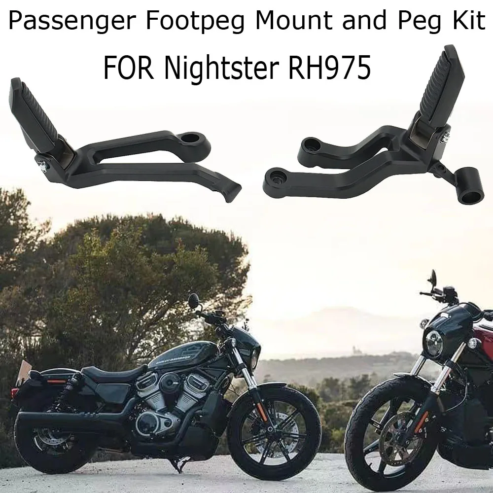 

2022 New Motorcycle Rear Passenger Foot Pegs Footpegs Foot Rests Pedal & Mount Fit For Nightster 975 RH975 Nightster RH975 2022