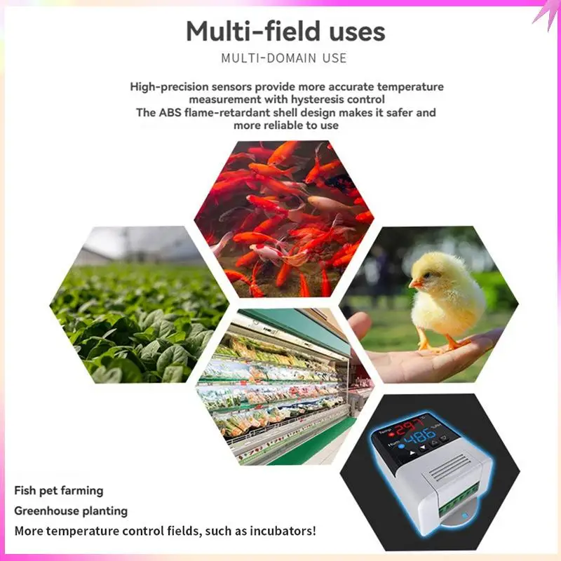 

B68C умный дом беспроводной DTC3200 Wi-Fi контроллер температуры с датчиком SHT20 для аквариумного термостата