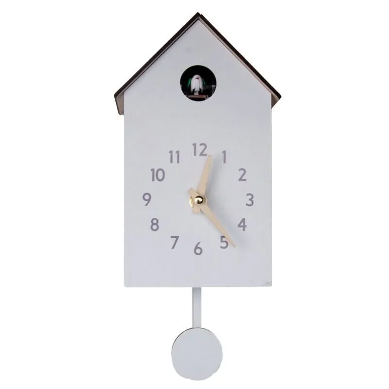 Nordic Cuckoo Wall Clock Modern Wall Watch Luxury Aesthetic Pendulum Clocks Minimalist Elegant Living Room Watches Home Decor