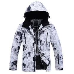 Ropa de snowboard para hombre y mujer, chaquetas de esquí con capucha a prueba de viento, Tops de esquí impermeables, Tops cálidos para deportes al aire libre, invierno, 2025