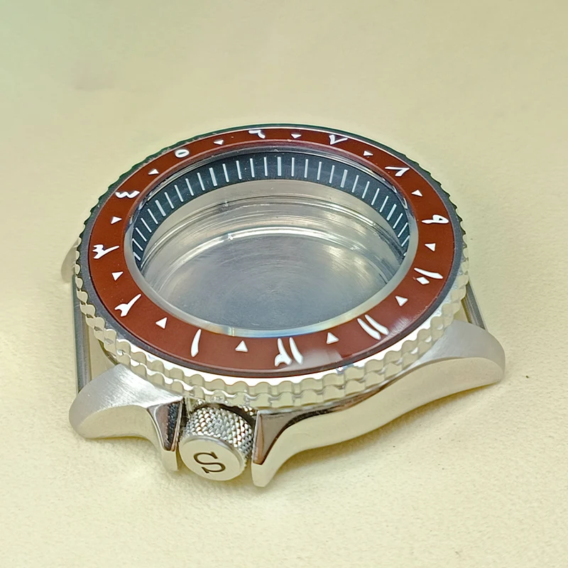 Корпус часов 42 мм, купольное стекло, арабский керамический безель, вставка, подходит для SKX007 SKX009 SRPD NH35 NH36, механизм, сменная насадка для мужских часов