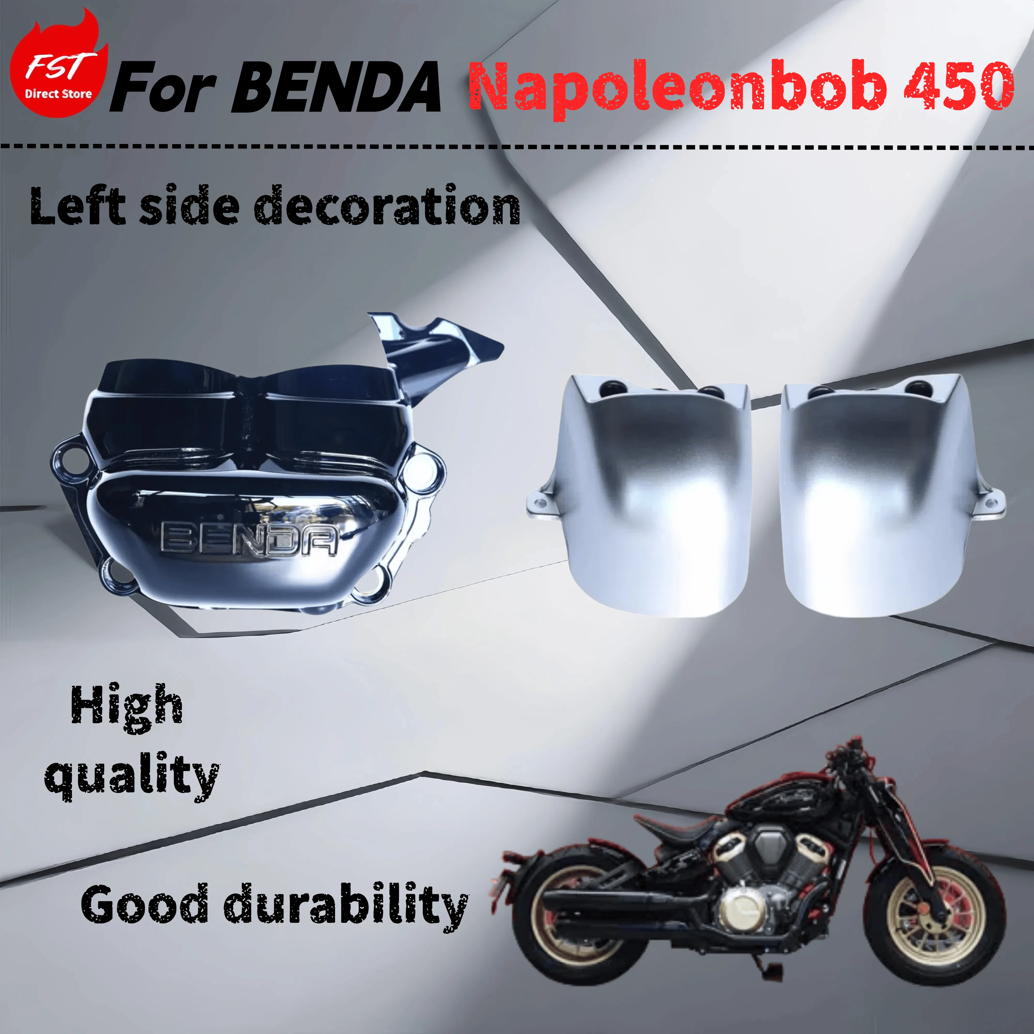 

For Benda Napoleonbob 450 left air filter trim left side of the fuel tank left side cover lower left trim cover