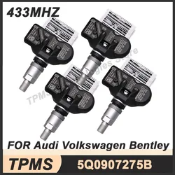 1/4Pcs 5Q0907275B 433MHZ TPMS Tire pressure sensor For Audi A5 Q2 Q3 Q5 Q7 Volkswagen Touareg Arteon Bentley Bentayga