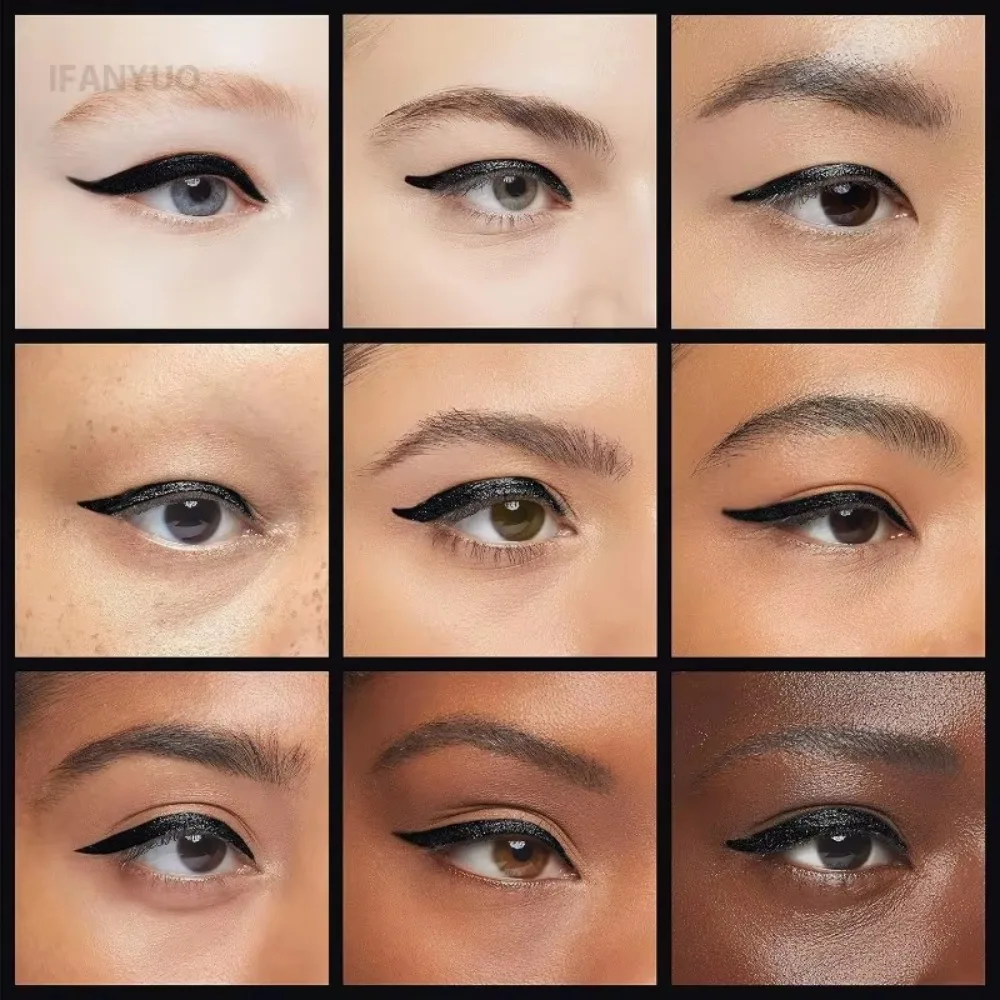 Beginner-Friendly Waterproof Eyeliner Pencil High Pigmented Smooth Texture Long-Lasting Eyebrow Pencil Combined Makeup