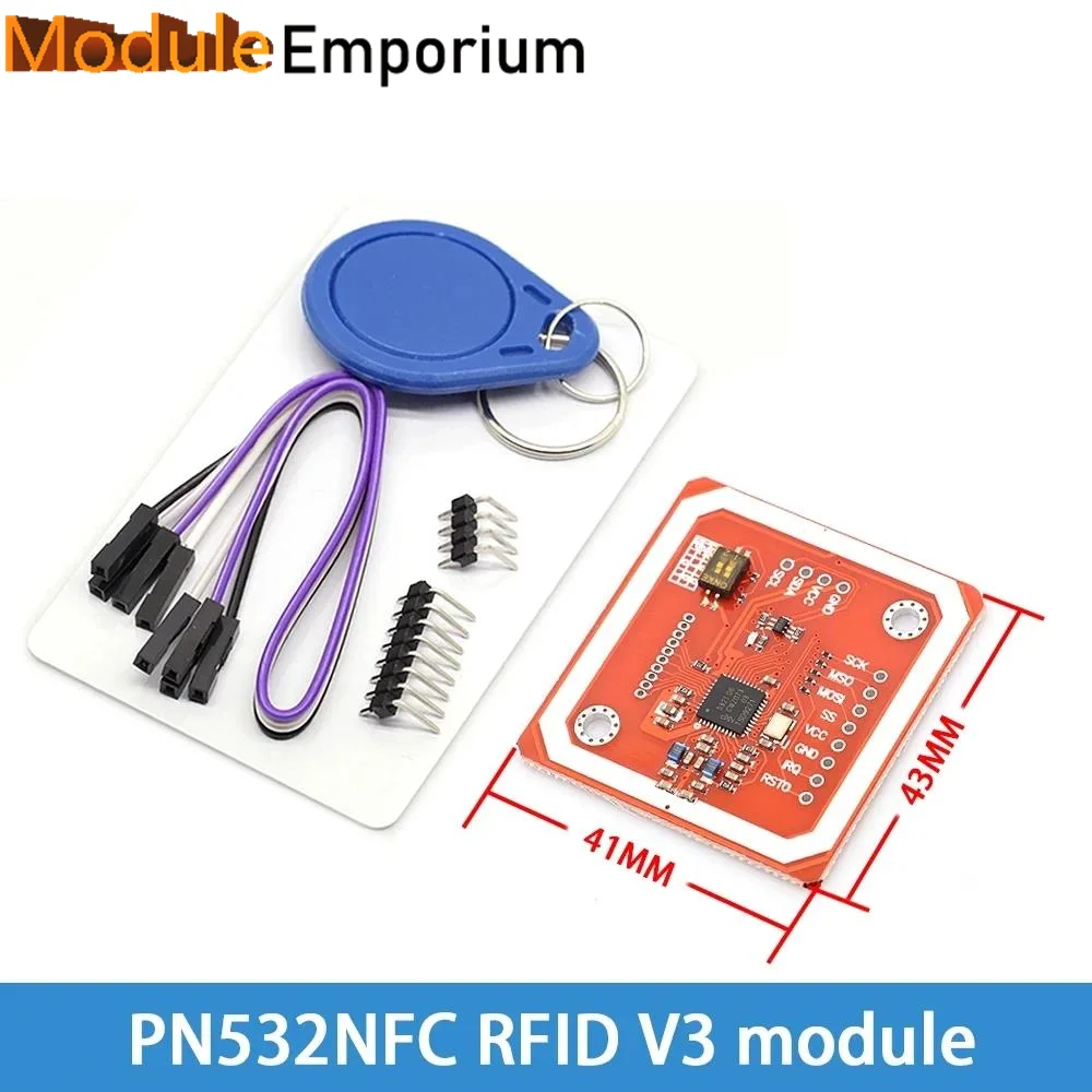 Módulo NFC RFID RC522 MFRC-522, PN532, RDM6300, S50, 13,56 Mhz, 125Khz, 6cm, con etiquetas SPI, escritura y lectura para arduino uno 2560