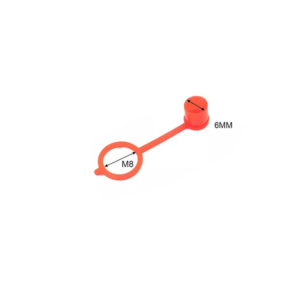 Acid Resistant Red Nipple Fitting Dust Cover for Grease Zerk Protects Nozzle Suitable for Industrial Applications