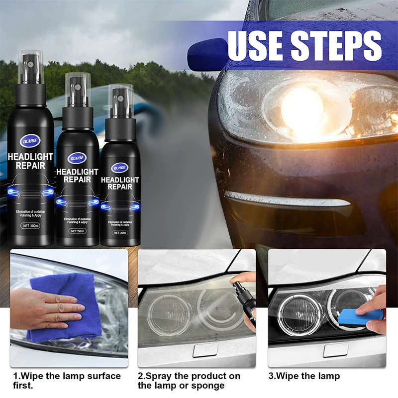 Universal Maintenance Fluid for Car Headlights Headlight Restorer Heat-resistant Repair Agent Update Inspection Tools Tool Parts