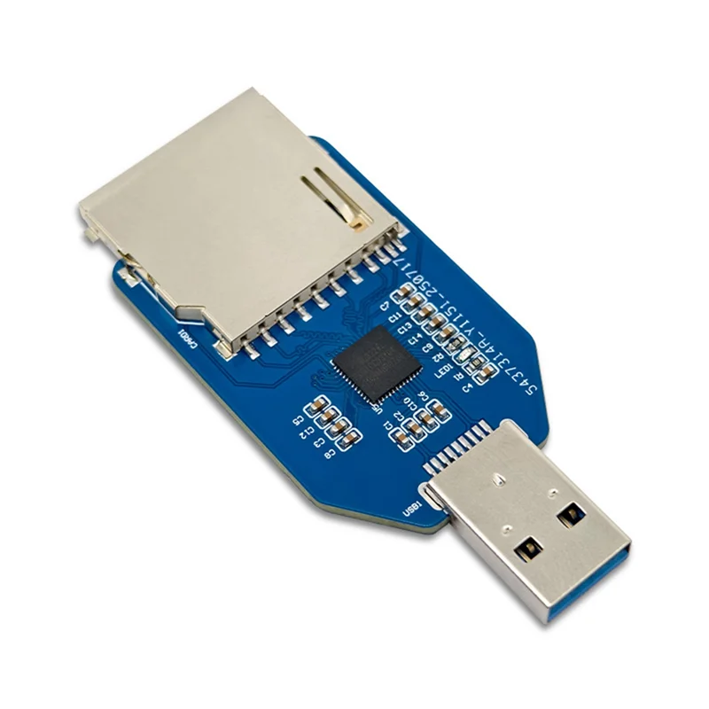 【2025 حديثًا】GL3224 Chip USB3.0 وحدة قارئ صغيرة 2 في 1 قارئ بطاقات مزدوج لبطاقات SD + TF على اللوحة دعم القراءة المزدوجة #2