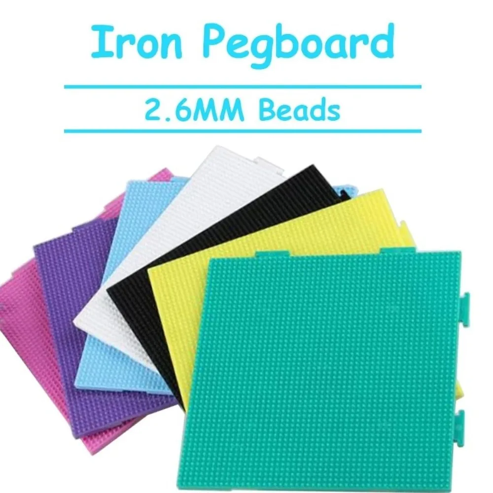 High Quality Perler Hama Beads Three-dimensional Handmade Crafts Decor Bean Board DIY Make Puzzle 52*52 Dot Blocks Tool