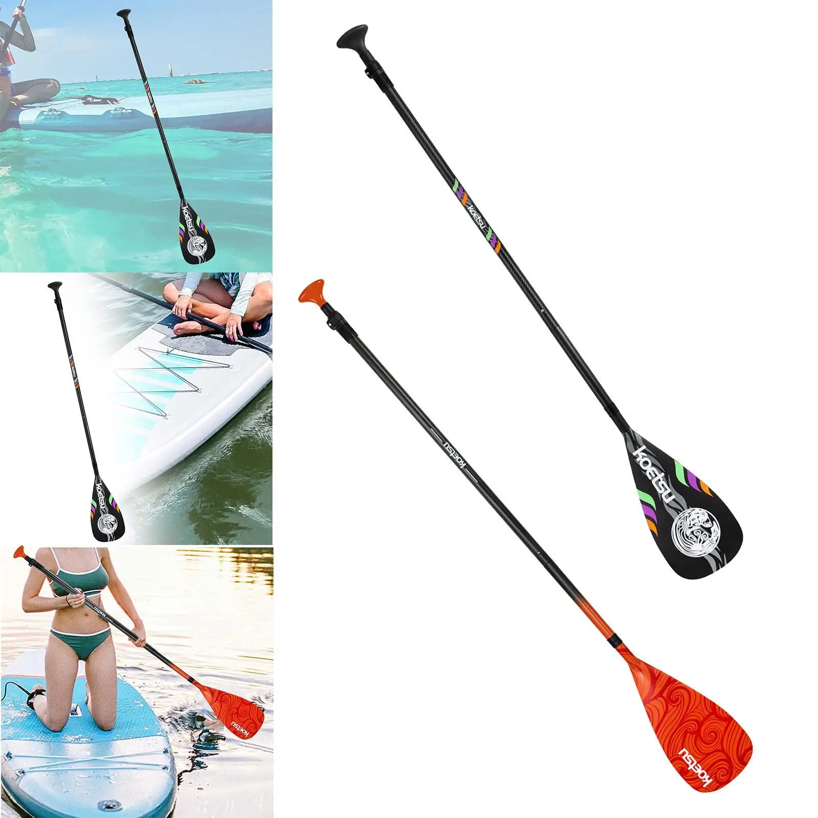 

Carbon Fiber Paddles 3 Section Paddles for Water Sports Boating Paddlers