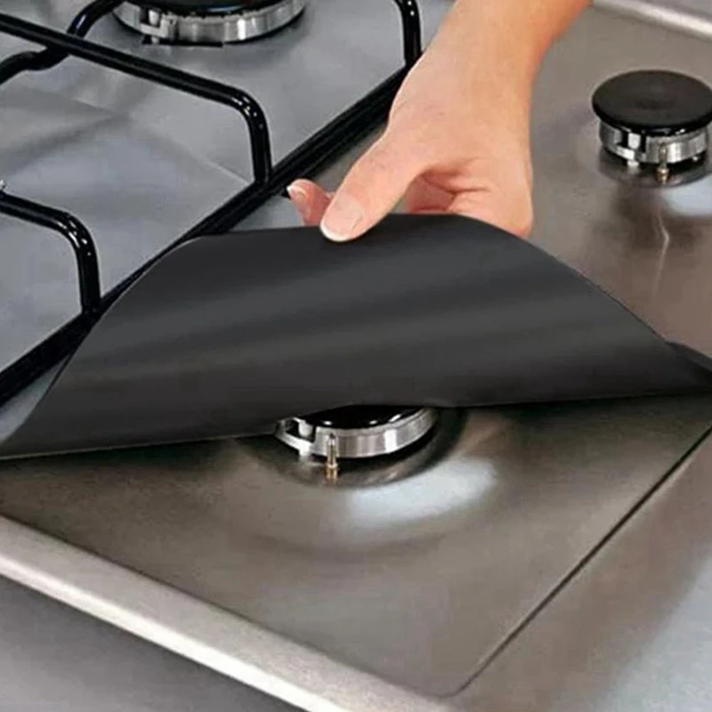 M14K-3X almofada de óleo de fogão a gás resistente a altas temperaturas tapete de proteção de fogão a gás almofada de limpeza precisa abrir seus próprios furos