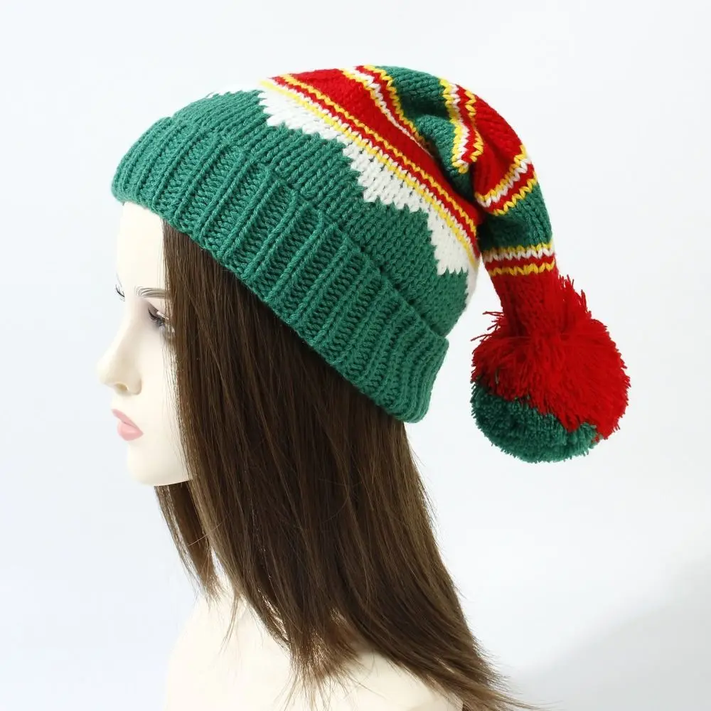 

Trendy Santa Christmas Hat Soft Versatile Winter Warm Gift Knitted Hat Holiday Party Women Beanie Cap