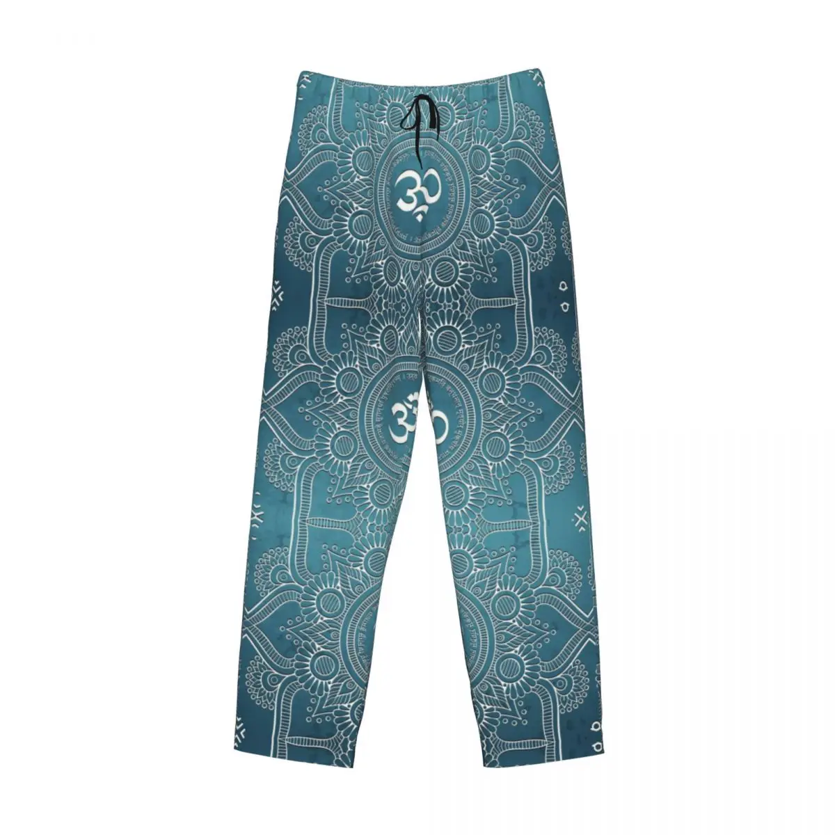 Pantaloni da pigiama Mantra personalizzati Indumenti da notte da uomo Cintura elastica Om Yoga Mandala Buddismo Pantaloni da salotto per il sonno con tasche