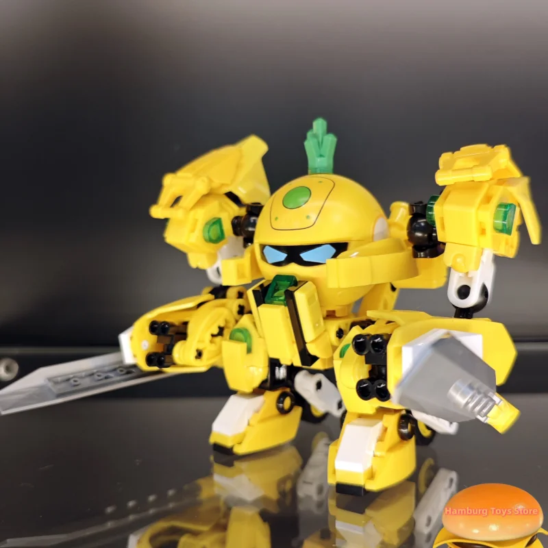 

Fruity Robo Pineapple Slasher Mecha Orange Battle Toys Birthday Gifts Assembly Model Figure Action Figures