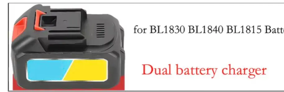 

21V Dual-Port Fast Charger For Makitas Power Tools With EuropeanPlug For BL1830, BL1815, And BL1840 Batteries