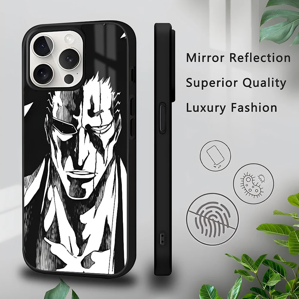 

anime b-bleach Phone Case for iPhone 16 15 14 13 Pro Max 11 Mini Alex Mirror For Magsafe Wireless Charging Cover