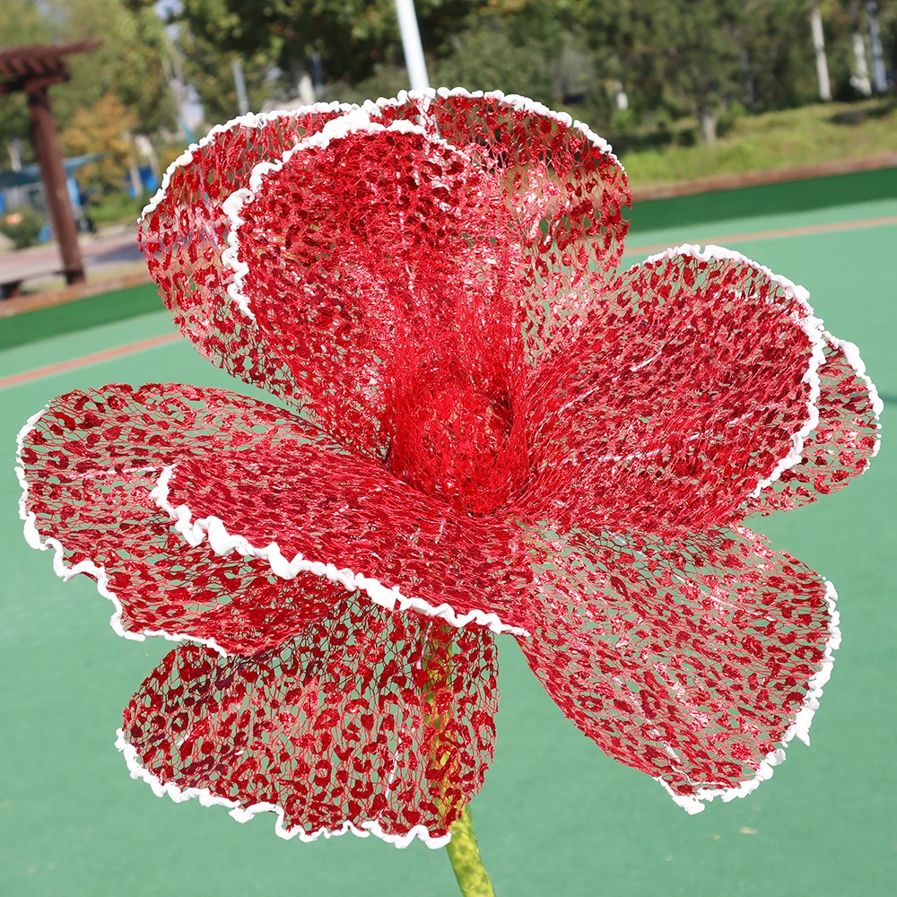 High Quality Large-scale Poppy Wedding Party Background Outdoor Christmas Decoration Festive Supplies Simulation Flower