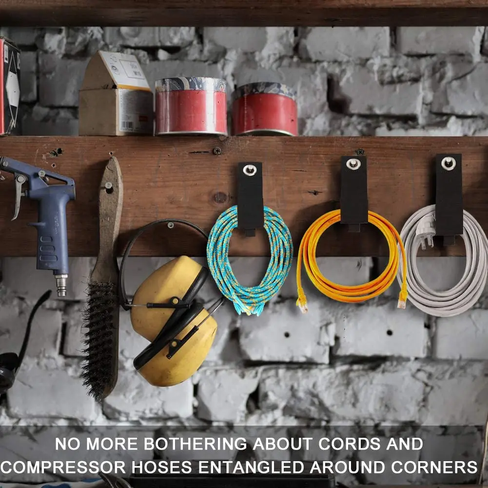 

BMBY-органайзер-держатель удлинителя, хранилище в гараже, прочные кабели, ремни для шнуров/шлангов/веревки/лодки и домашнего хранения инструментов