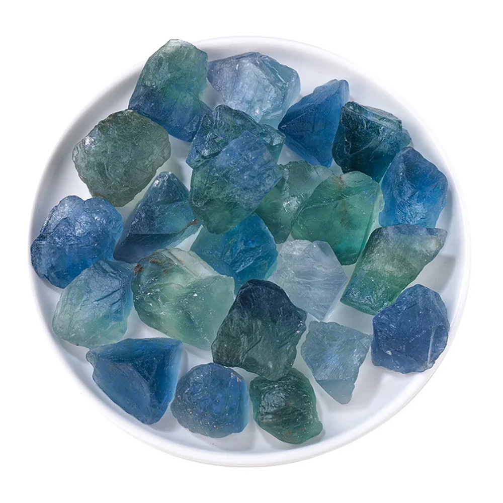 Natural Raw Rainbow Fluorite Crystals Rough Stones Mineral Healing Crystals Gemstones Specimens Collectible Gemstone