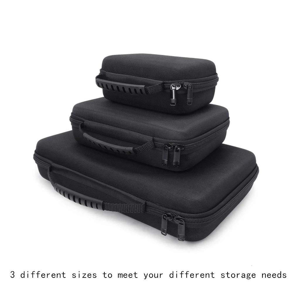 EVA DIY Travel Storage Box for Xiaomi SJCAM DJI OSMO EKEN SJCAM Sports Cameras Zippered Case Waterproof Dustproof Shockproof Bag