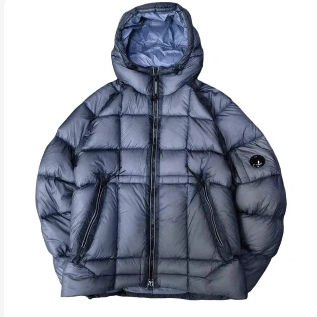 سترة حرارية مقاومة للرياح - معطف بغطاء للرأس للزوجين مع بطانة من الفلانيل سترة شتوية طويلة للرجال والنساء #4