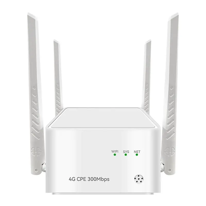 

Новый 4G Wi-Fi роутер для дома с широким покрытием, 300 Мбит/с, 2xRJ45, Cat4, 4G LTE, беспроводной роутер с SIM-картой и внешней антенной