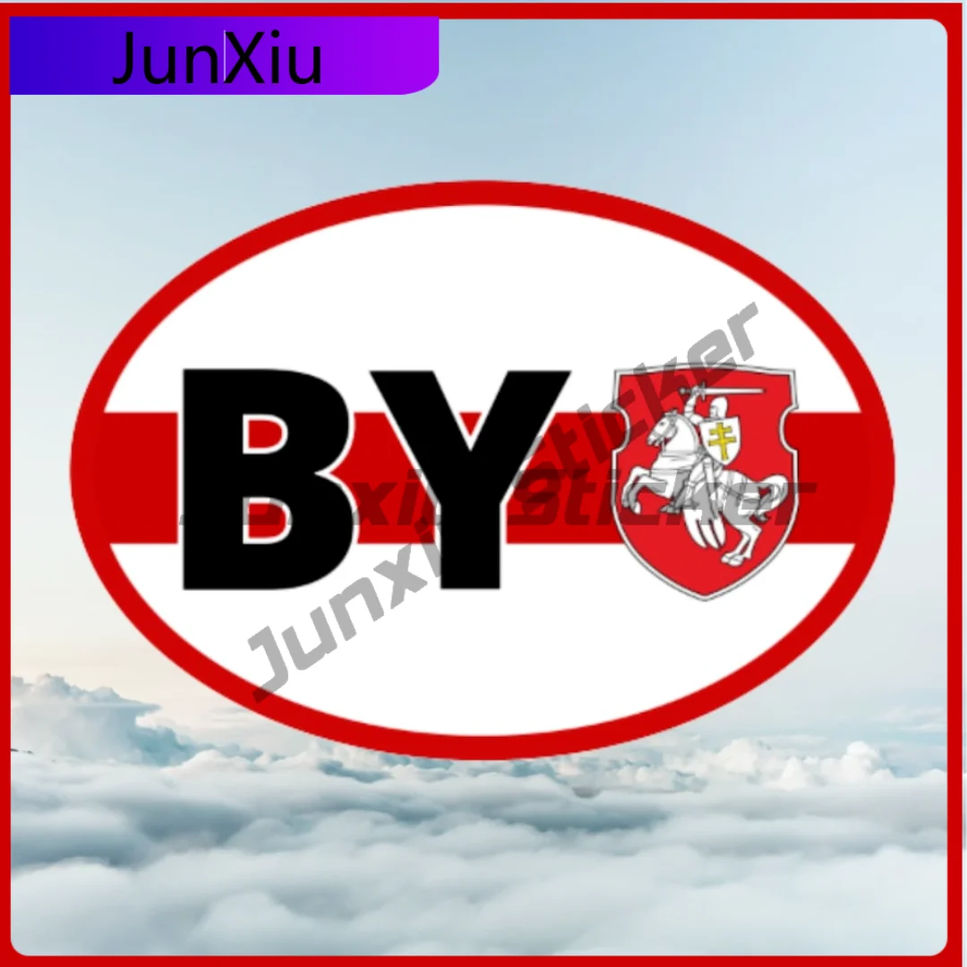 

Belarusian Sticker Pagonya Waterproof Car Decal Support Belarus Pahonya Bumper Decal High Quality Exterior Decor For SUV Window