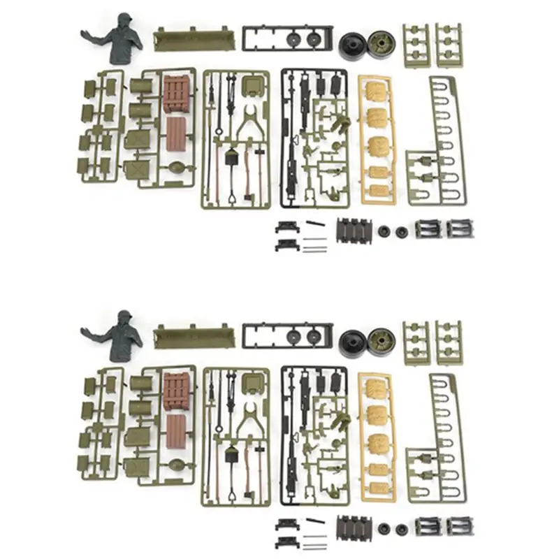 

AS96-2X For 1/16 Henglong Tank 3898-1 USA Sherman M4A3 RC Tank Plastic Soldier Accessories Parts Bag