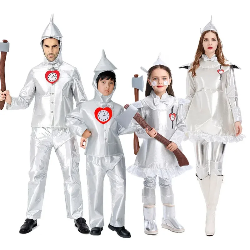 Family technician of oz tin man cosplay costumes for men girls Halloween Purim carnival party Mardi Gras costume