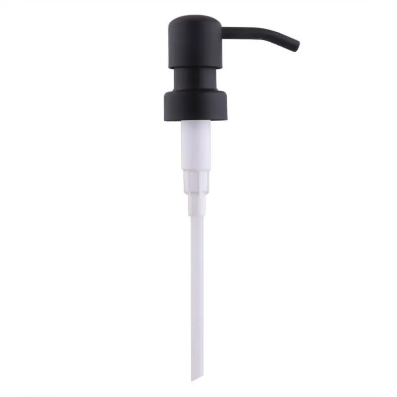 Metal DIY Soap Pump Liquid Lotion Dispenser Replacement Head Jar Tube Metal Exterior With Plastic Pump Mechanism