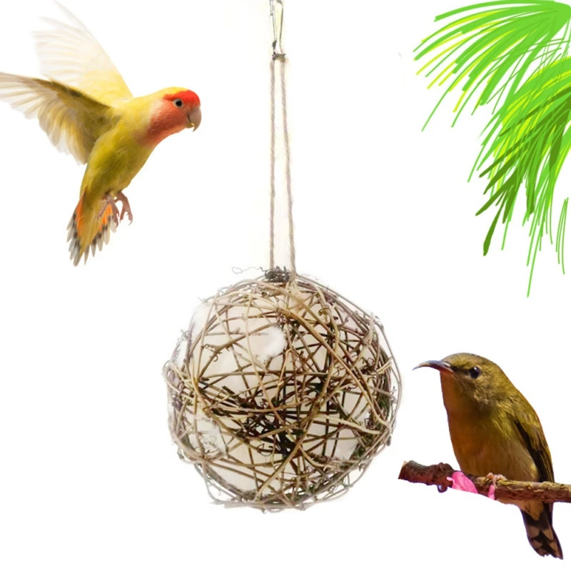 Hummingbird Nesters Bird Nesting Materials Holder Refillable Balls Bird Nesting Station For Outdoor Wild Birds Finches Parrot